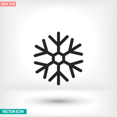 Snow vector icon , lorem ipsum Flat design