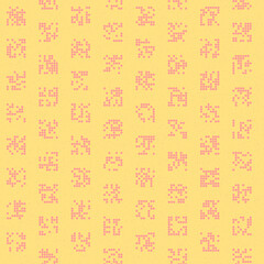 Abstract Color Halftone Dots generative art background illustration