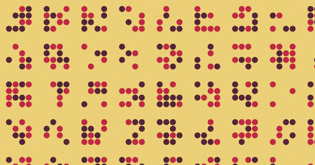 Abstract Color Halftone Dots generative art background illustration