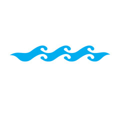 Ocean freshness theme vector symbol, water wave illustration. Water purification concept.