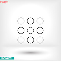 Keyboard vector icon , lorem ipsum Flat design