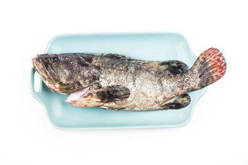 A grouper ready to be steamed