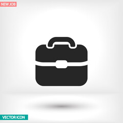 Portfolio vector icon , lorem ipsum Flat design