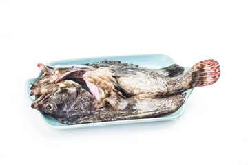 A grouper ready to be steamed