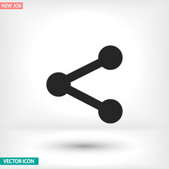 Network vector icon , lorem ipsum Flat design
