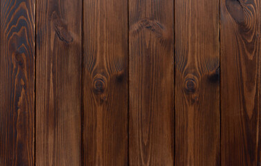 Dark brown wood texture. Wooden panels. Copy space for text