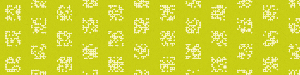 Abstract Color Halftone Dots generative art background illustration