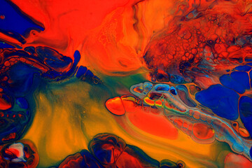 Acrylic paint pouring background, Luxury colors.
