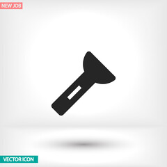 Flashlight vector icon , lorem ipsum Flat design