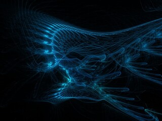 Imaginatory fractal background Image