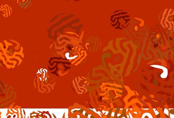 Light Red vector pattern with random forms.