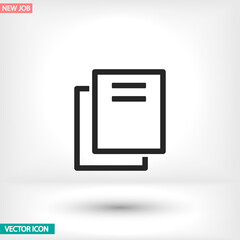 Files vector icon , lorem ipsum Flat design