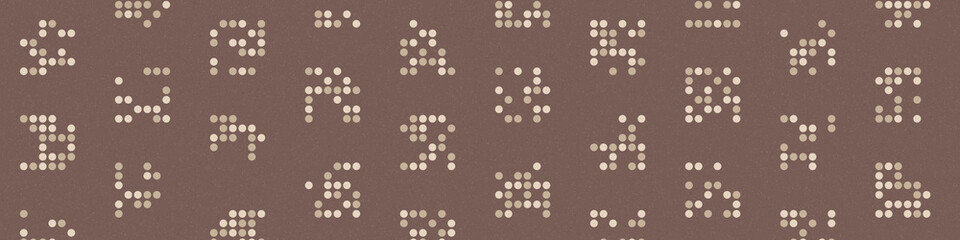 Abstract Color Halftone Dots generative art background illustration