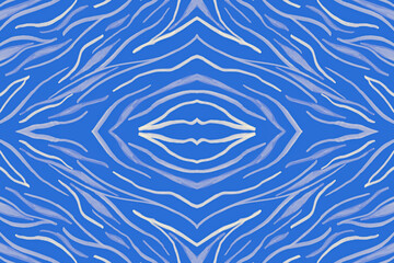 Seamless Animal Skin. White African Background. 