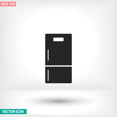 Fridge vector icon , lorem ipsum Flat design