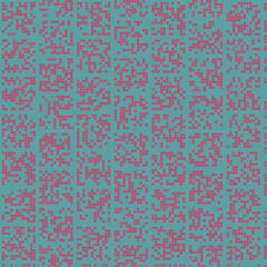 Abstract Color Halftone Dots generative art background illustration