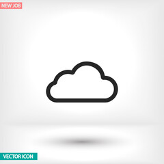 Cloud vector icon , lorem ipsum Flat design