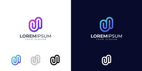 Letter U logo design inspiration