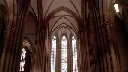 Protestant Church Interior Architectural Details
