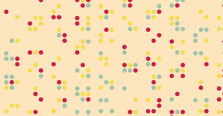 Abstract Color Halftone Dots generative art background illustration
