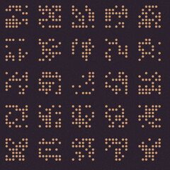 Abstract Color Halftone Dots generative art background illustration