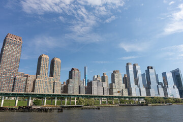 Lincoln Square New York Skyline along the Hudson River