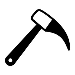 Fiberglass Handled Wedge Vector Color Icon Design, Tire Repair Tools and Wheel Shop Equipment on White background, Tire Bead Breaker Concept, 