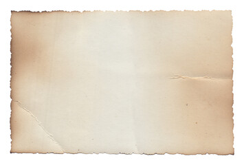 Old vintage texture retro paper with burned edges, stains and scratches background