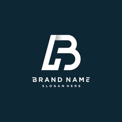 Letter logo with initial LB for company or personal with modern concept