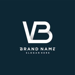 Letter logo with initial VB for company or personal with modern concept