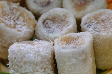 close up coconut candy