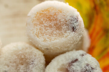 close up coconut candy