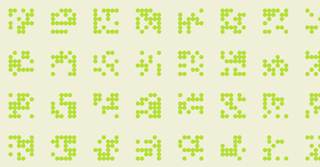 Abstract Color Halftone Dots generative art background illustration