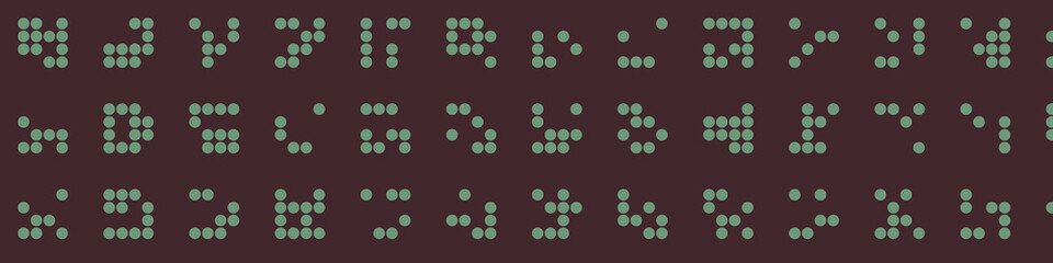 Abstract Color Halftone Dots generative art background illustration