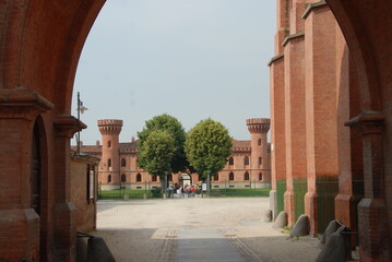 Obraz premium The castle of Pollenzo is one of the Savoy residences recognized by UNESCO in the system of castles and palaces of the princes and kings of the House of Savoy. 