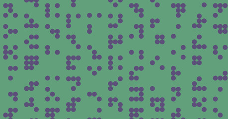 Abstract Color Halftone Dots generative art background illustration