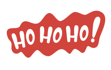 Hohoho lettering for Christmas and New Year message. To see the other vector Christmas illustrations , please check Christmas collection.