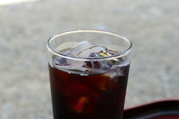 休憩のアイスコーヒー