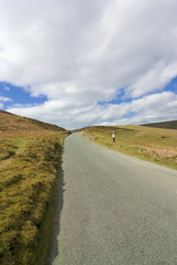 Scenic Landscape Rift Valley Long Mynd Shropshire England UK