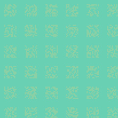 Abstract Color Halftone Dots generative art background illustration