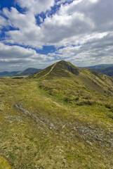 Scenic Landscape Rift Valley Long Mynd Shropshire England UK
