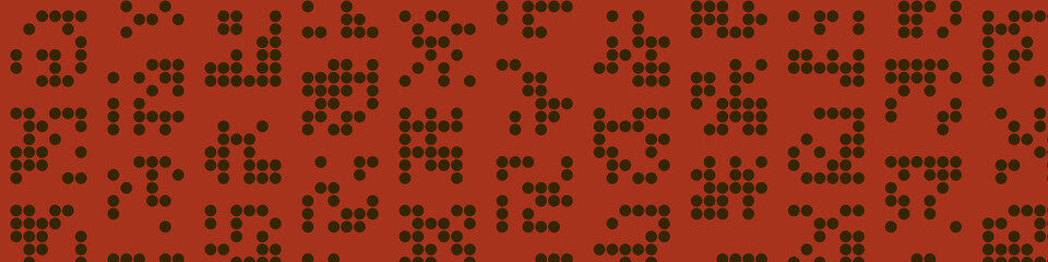 Abstract Color Halftone Dots generative art background illustration