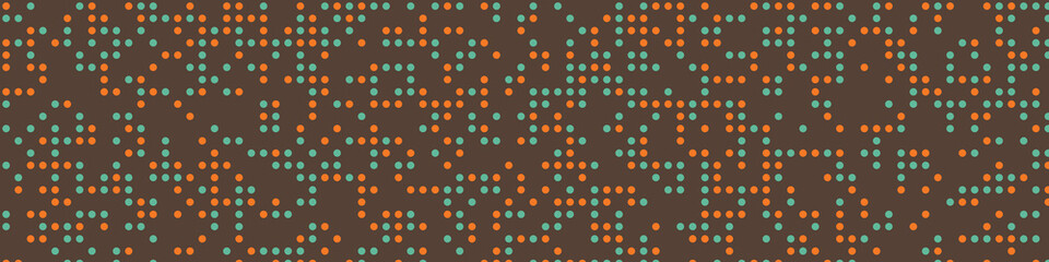 Abstract Color Halftone Dots generative art background illustration