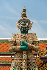 Giant Guardian Thotsakan, Wat Phra Kaew, Bangkok, Thailand