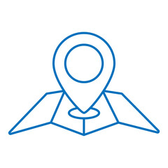 Pin Pointer World Map Location Symbol  Travel Line Style Icon