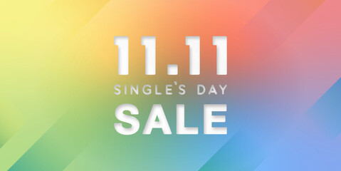 Single's Day Sale Banner for November 11