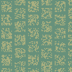 Abstract Color Halftone Dots generative art background illustration