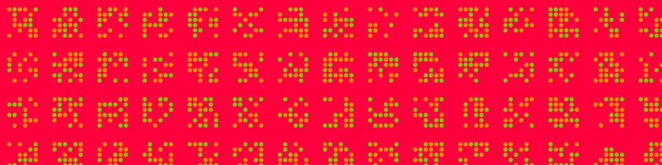Abstract Color Halftone Dots generative art background illustration