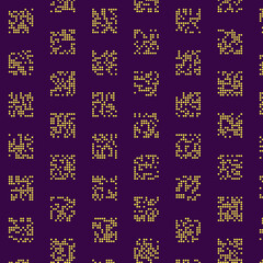 Abstract Color Halftone Dots generative art background illustration