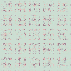 Abstract Color Halftone Dots generative art background illustration